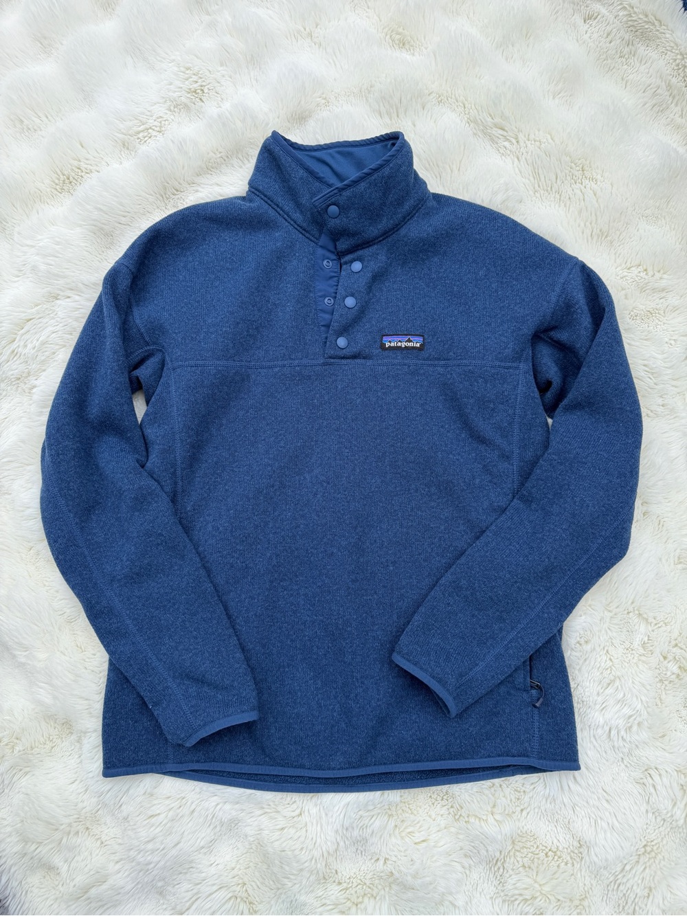 Patagonia women’s better sweater Blue Fleece Snap-Button Pullover